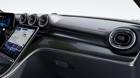 Elemento de adorno AMG en fibra de carbono