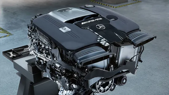 Motor AMG V8 biturbo de 4,0 litros