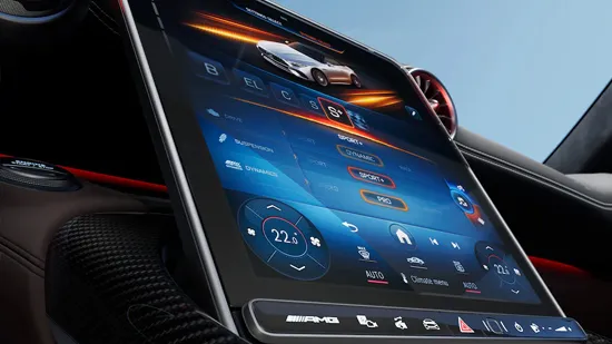 Visualizador central con estilos de visualización específicos de AMG